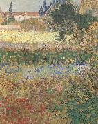 Vincent Van Gogh Garden in Bloom (mk09) USA oil painting artist